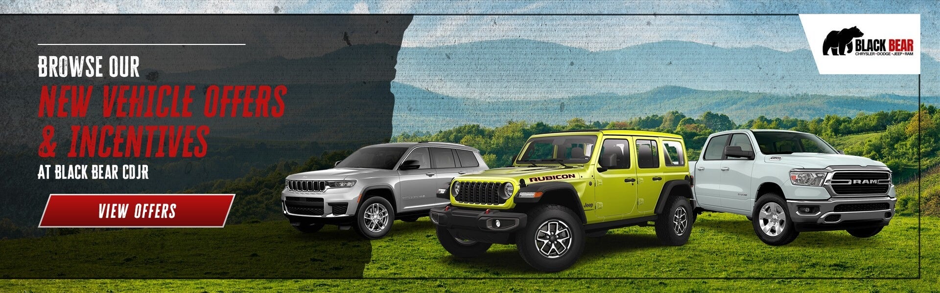 New Vehicle Offers at Black Bear Chrysler Dodge Jeep Ram in Clarksburg WV