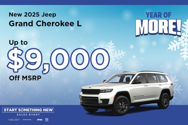 New 2025 Jeep Grand Cherokee L Up to $9,000 Off MSRP