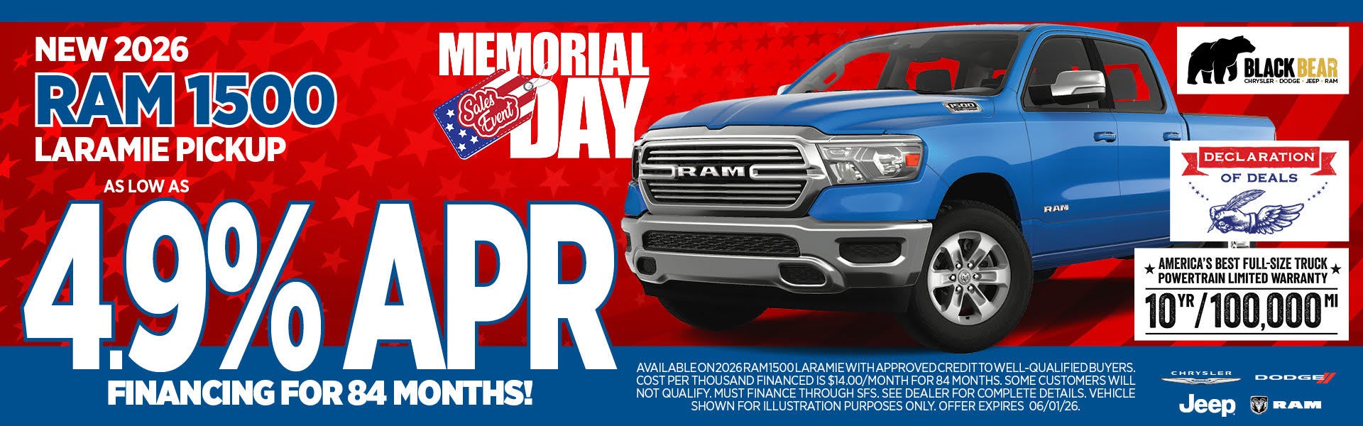 4.9% APR for 84 Months 