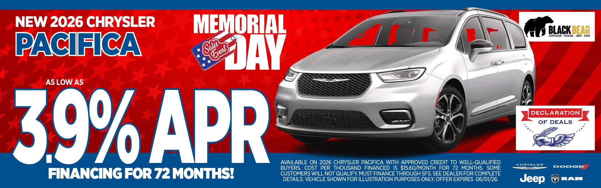 3.9% APR for 72 Months 